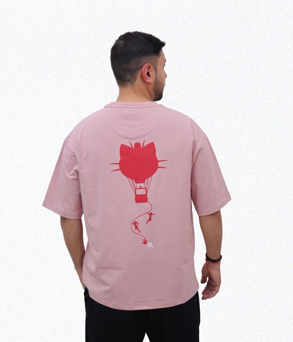 9Tees Pink T-Shirts, Front and Back Team Rocket Graphic Prints - Image 3